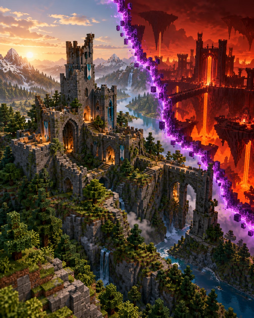 Иллюстрация к новости сервера Minecraft Skye Games
