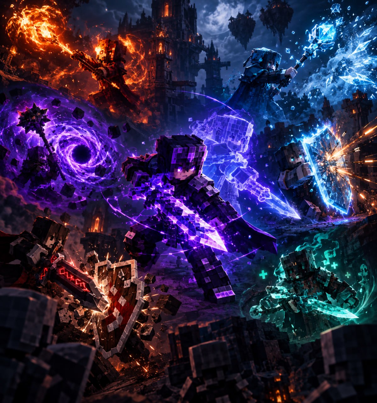 Иллюстрация к новости сервера Minecraft Skye Games