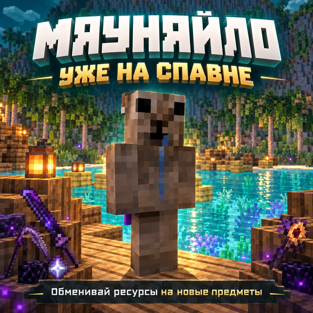 Иллюстрация к новости сервера Minecraft Aloha