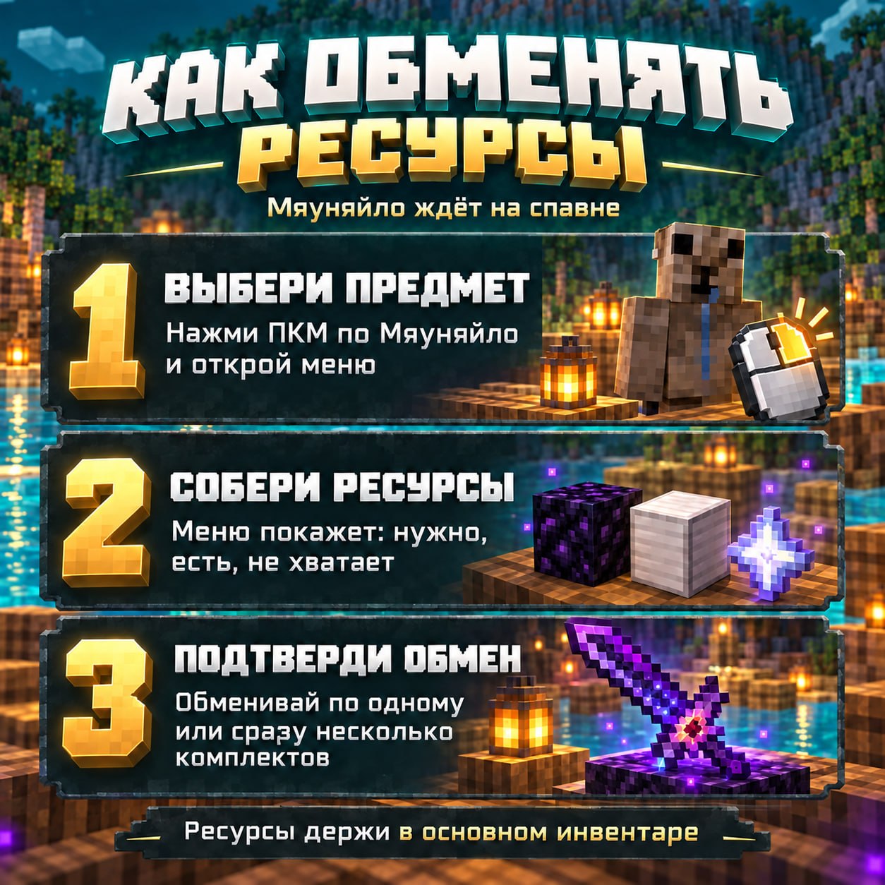Иллюстрация к новости сервера Minecraft Aloha